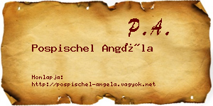 Pospischel Angéla névjegykártya